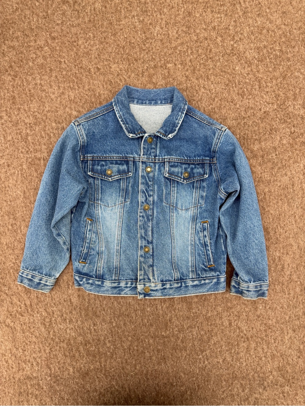 Y2K Faded Glory Boy’s 6 Denim Cotton Button-Up Blue Jacket